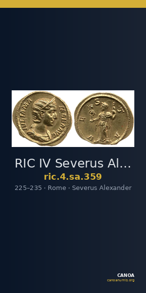 RIC IV Severus Alexander 359 — CANOA