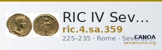 RIC IV Severus Alexander 359 — CANOA