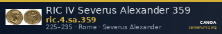 RIC IV Severus Alexander 359 — CANOA