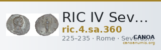 RIC IV Severus Alexander 360 — CANOA