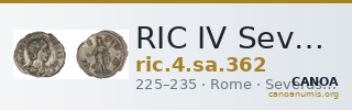 RIC IV Severus Alexander 362 — CANOA