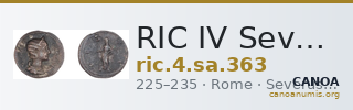 RIC IV Severus Alexander 363 — CANOA