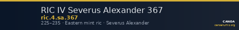 RIC IV Severus Alexander 367 — CANOA