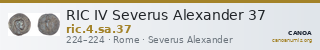 RIC IV Severus Alexander 37 — CANOA