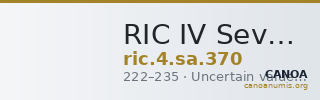 RIC IV Severus Alexander 370 — CANOA