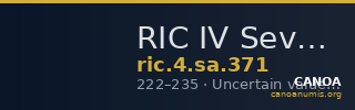 RIC IV Severus Alexander 371 — CANOA