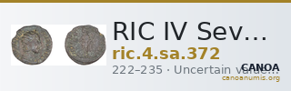RIC IV Severus Alexander 372 — CANOA