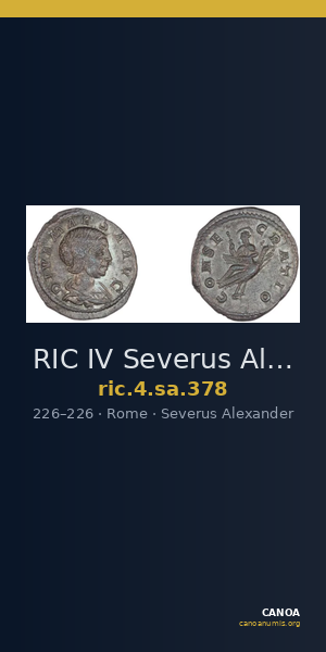 RIC IV Severus Alexander 378 — CANOA