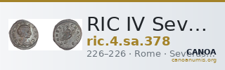 RIC IV Severus Alexander 378 — CANOA