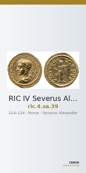 RIC IV Severus Alexander 39 — CANOA