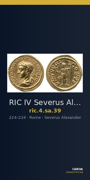 RIC IV Severus Alexander 39 — CANOA