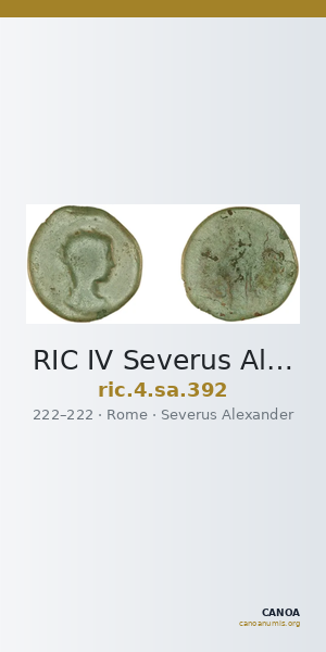 RIC IV Severus Alexander 392 — CANOA