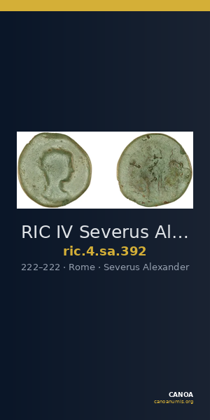 RIC IV Severus Alexander 392 — CANOA