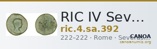 RIC IV Severus Alexander 392 — CANOA