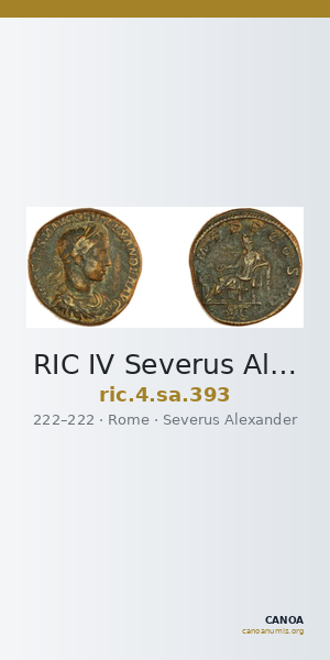 RIC IV Severus Alexander 393 — CANOA