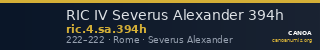 RIC IV Severus Alexander 394h — CANOA