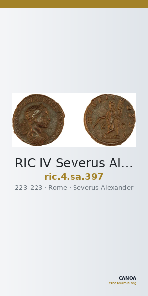 RIC IV Severus Alexander 397 — CANOA