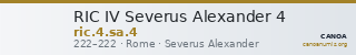 RIC IV Severus Alexander 4 — CANOA