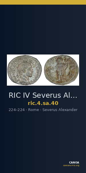 RIC IV Severus Alexander 40 — CANOA
