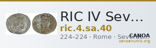 RIC IV Severus Alexander 40 — CANOA