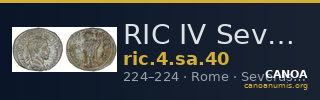 RIC IV Severus Alexander 40 — CANOA