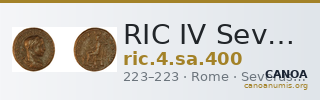 RIC IV Severus Alexander 400 — CANOA