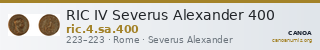 RIC IV Severus Alexander 400 — CANOA