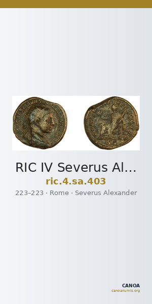 RIC IV Severus Alexander 403 — CANOA
