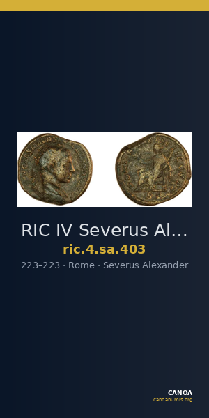 RIC IV Severus Alexander 403 — CANOA