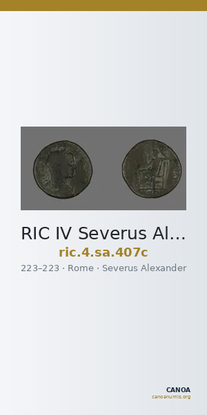 RIC IV Severus Alexander 407c — CANOA
