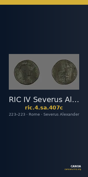 RIC IV Severus Alexander 407c — CANOA