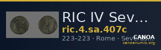 RIC IV Severus Alexander 407c — CANOA