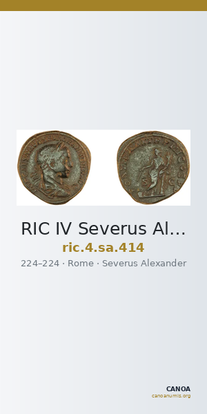 RIC IV Severus Alexander 414 — CANOA