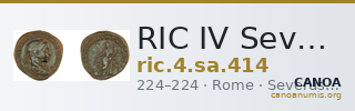 RIC IV Severus Alexander 414 — CANOA