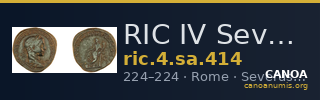RIC IV Severus Alexander 414 — CANOA