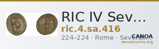 RIC IV Severus Alexander 416 — CANOA