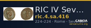 RIC IV Severus Alexander 416 — CANOA