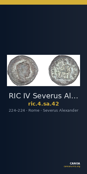 RIC IV Severus Alexander 42 — CANOA