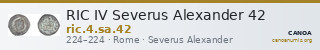 RIC IV Severus Alexander 42 — CANOA