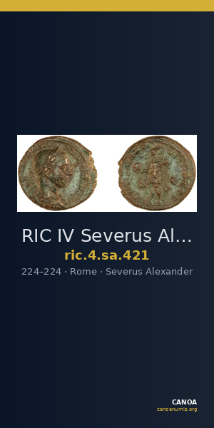 RIC IV Severus Alexander 421 — CANOA