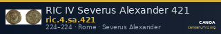RIC IV Severus Alexander 421 — CANOA