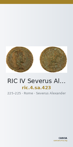 RIC IV Severus Alexander 423 — CANOA