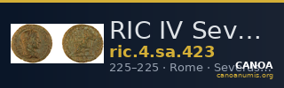 RIC IV Severus Alexander 423 — CANOA