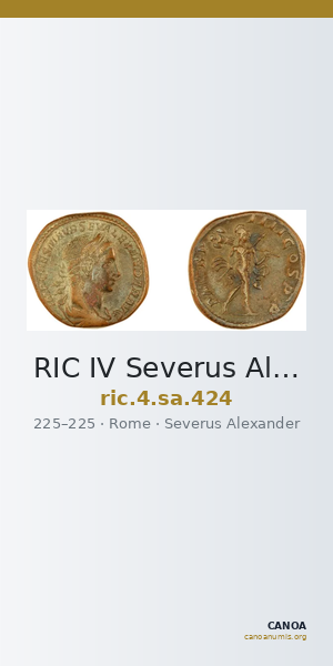 RIC IV Severus Alexander 424 — CANOA