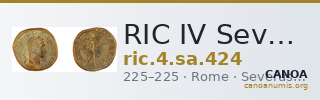 RIC IV Severus Alexander 424 — CANOA