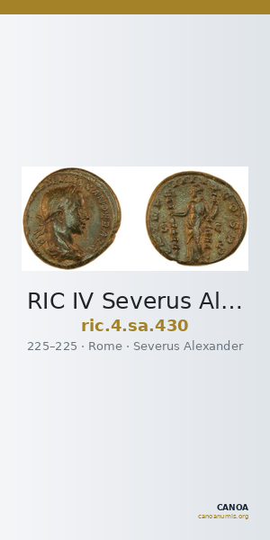 RIC IV Severus Alexander 430 — CANOA