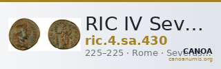 RIC IV Severus Alexander 430 — CANOA