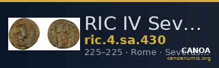 RIC IV Severus Alexander 430 — CANOA