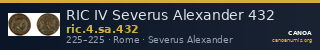 RIC IV Severus Alexander 432 — CANOA