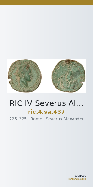 RIC IV Severus Alexander 437 — CANOA